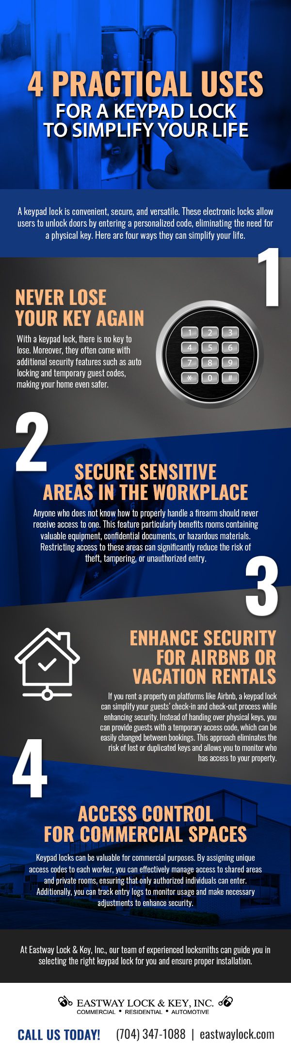 4 Practical Uses for a Keypad Lock to Simplify Your Life [infographic]